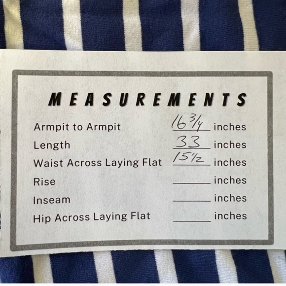 White House Black Market Off The Shoulder Striped Dress Blue White size Medium - Picture 16 of 16